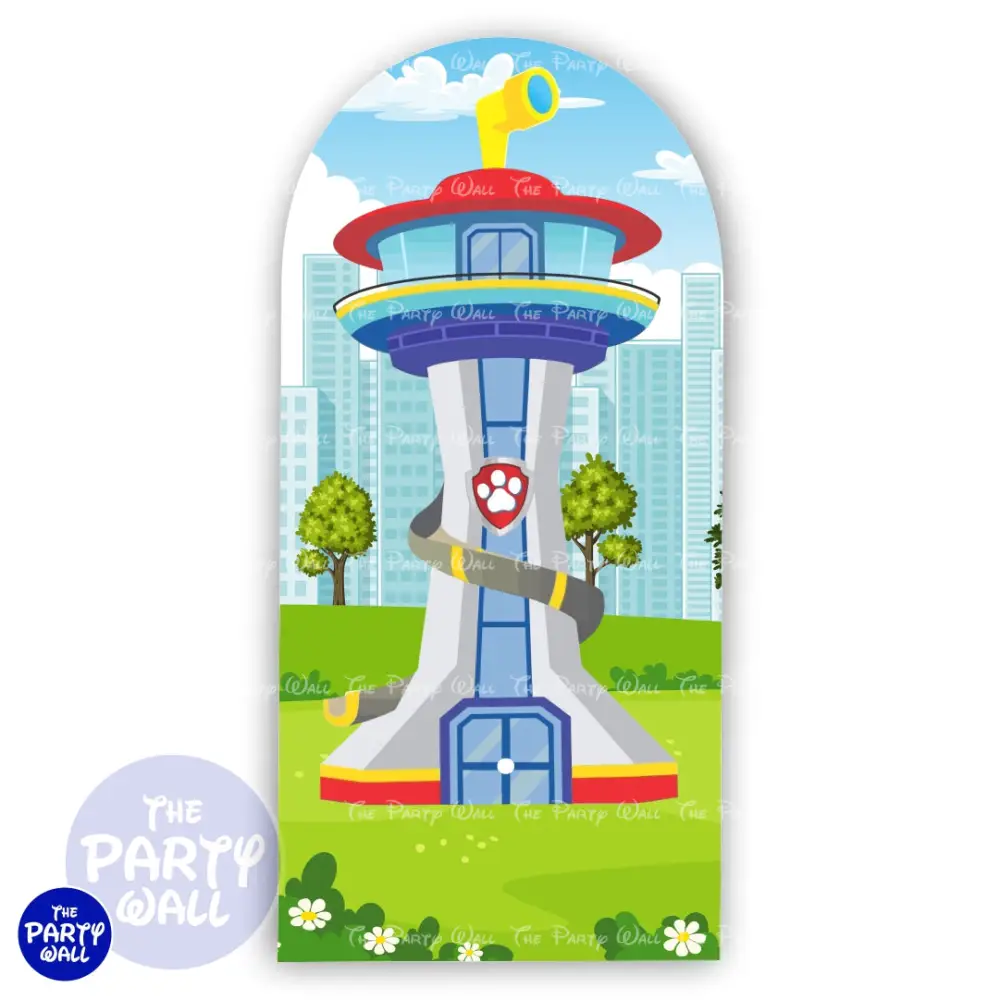 Paw Patrol - Funda para mampara de punta redonda o rectangular The Party Wall