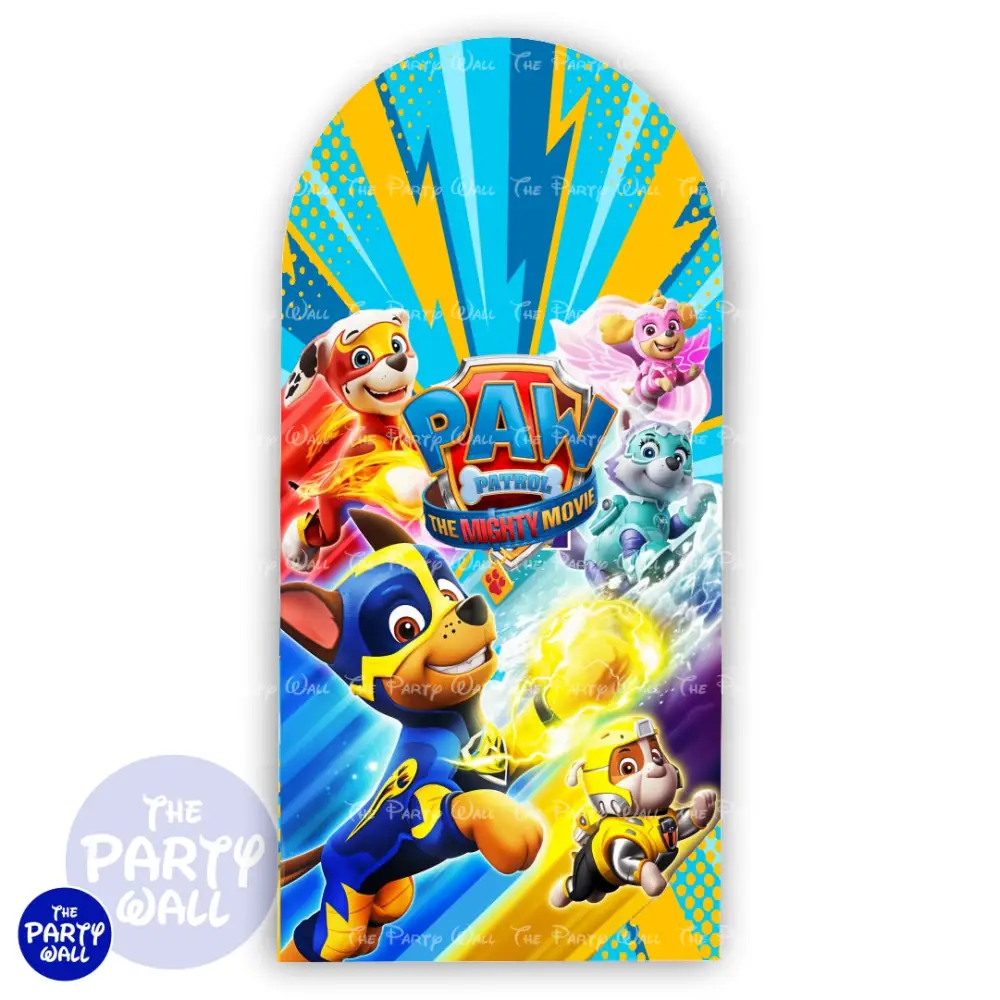 Paw Patrol - Funda para mampara de punta redonda o rectangular The Party Wall