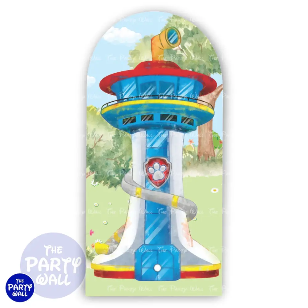 Paw Patrol - Funda para mampara de punta redonda o rectangular The Party Wall