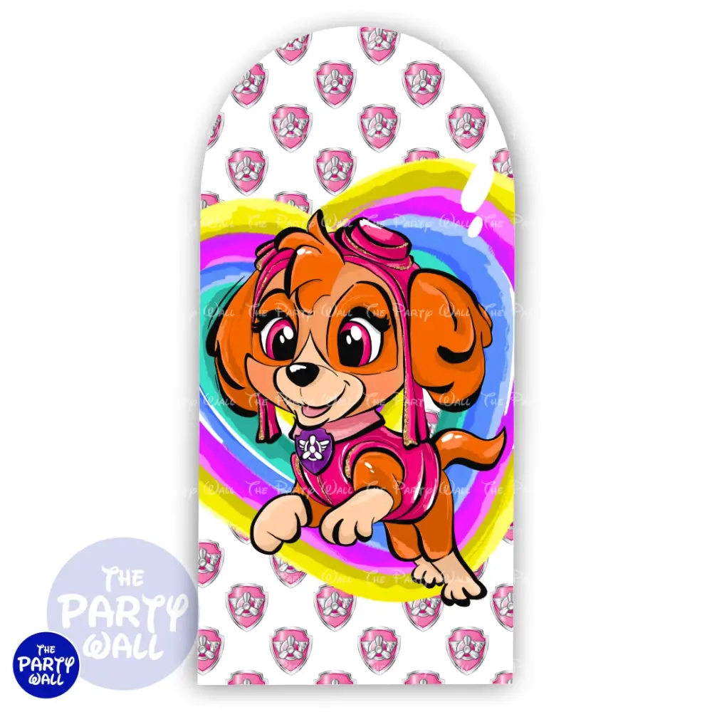 Paw Patrol - Funda para mampara de punta redonda o rectangular The Party Wall