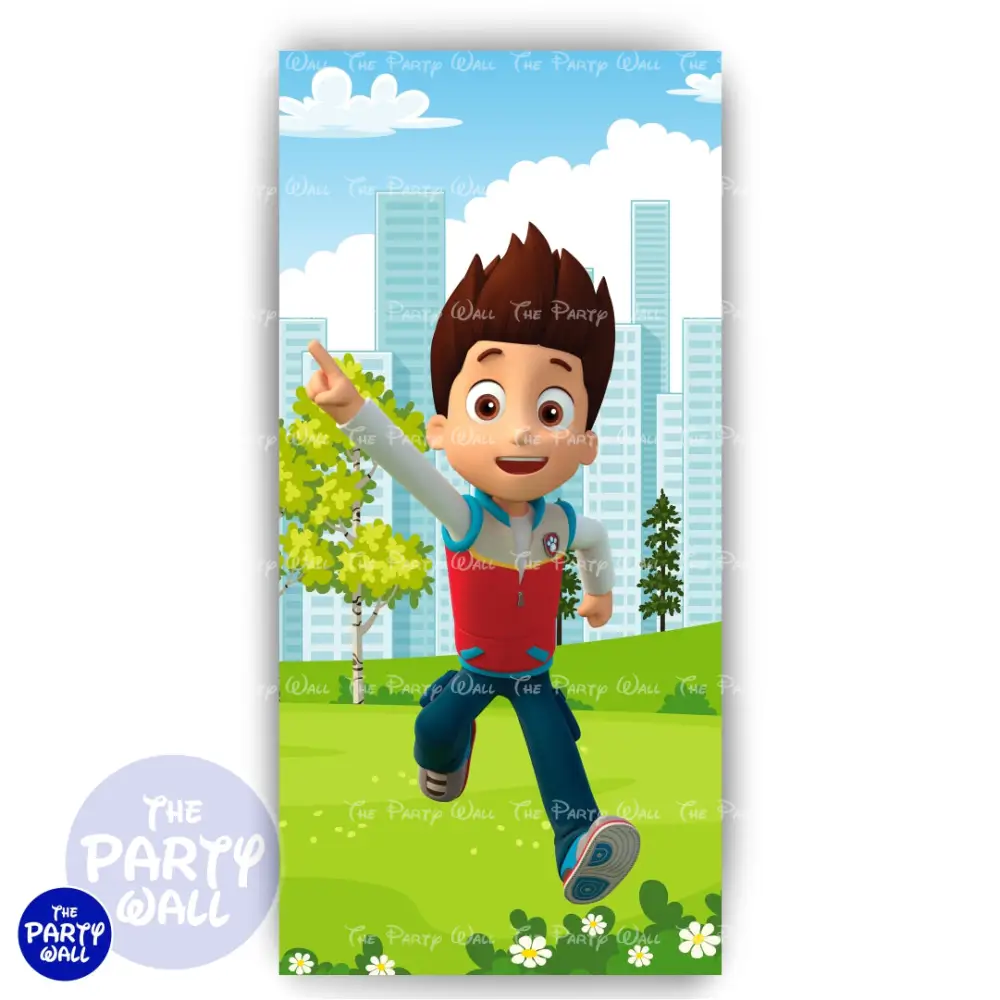 Paw Patrol - Funda para mampara de punta redonda o rectangular The Party Wall