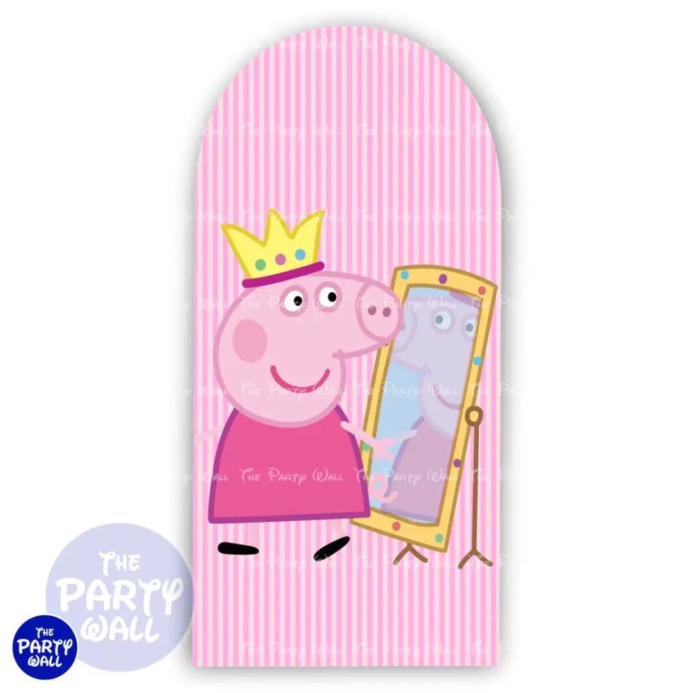 Peppa Pig - Funda para mampara de punta redonda o rectangular The Party Wall
