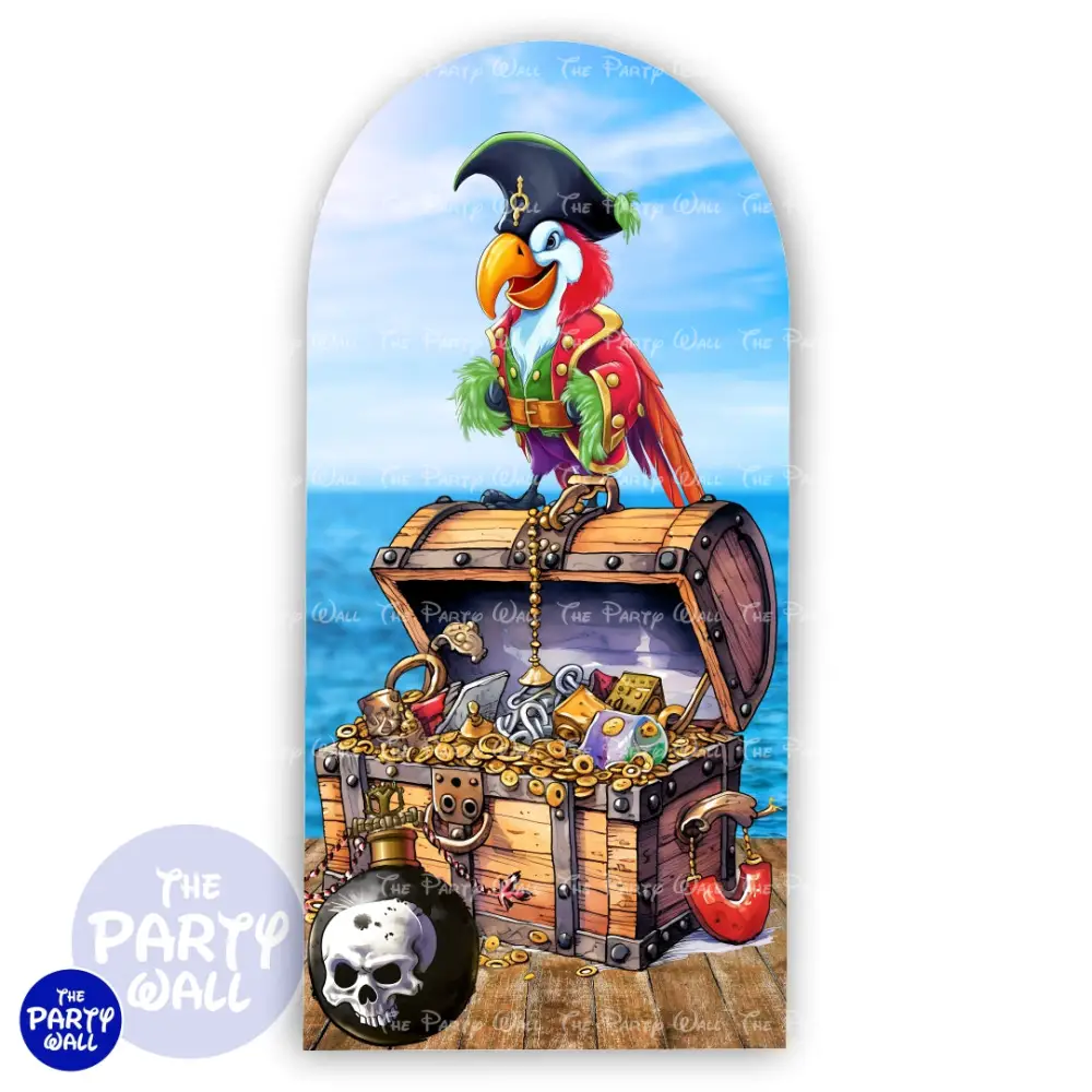 Piratas - Funda para mampara de punta redonda o rectangular The Party Wall