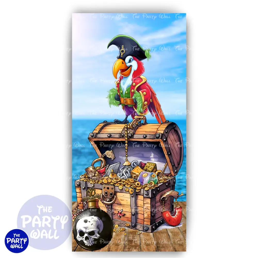 Piratas - Funda para mampara de punta redonda o rectangular The Party Wall