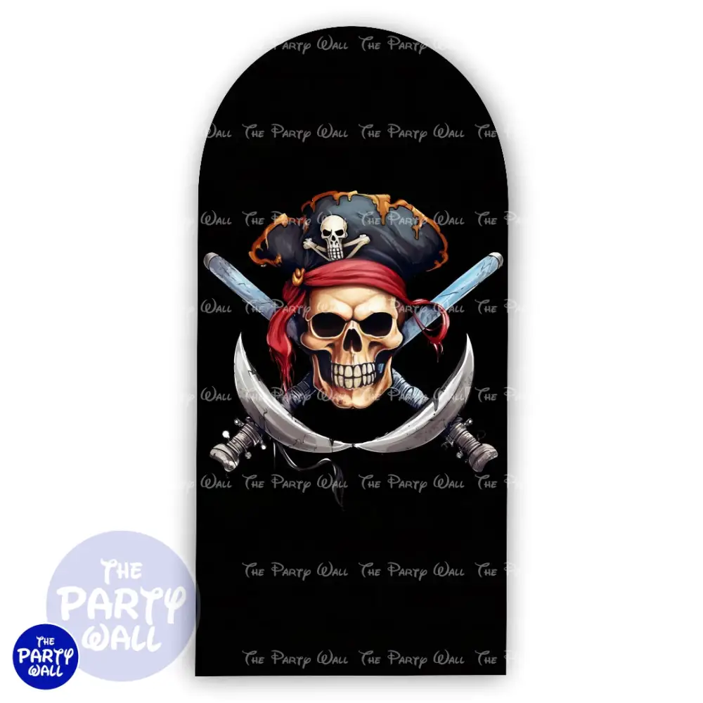 Piratas - Funda para mampara de punta redonda o rectangular The Party Wall