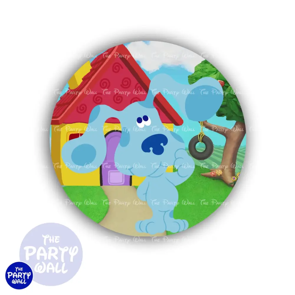 Pistas de Blue - Funda para mampara circular The Party Wall