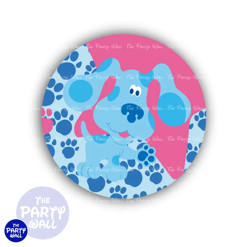 Pistas de Blue - Funda para mampara circular The Party Wall