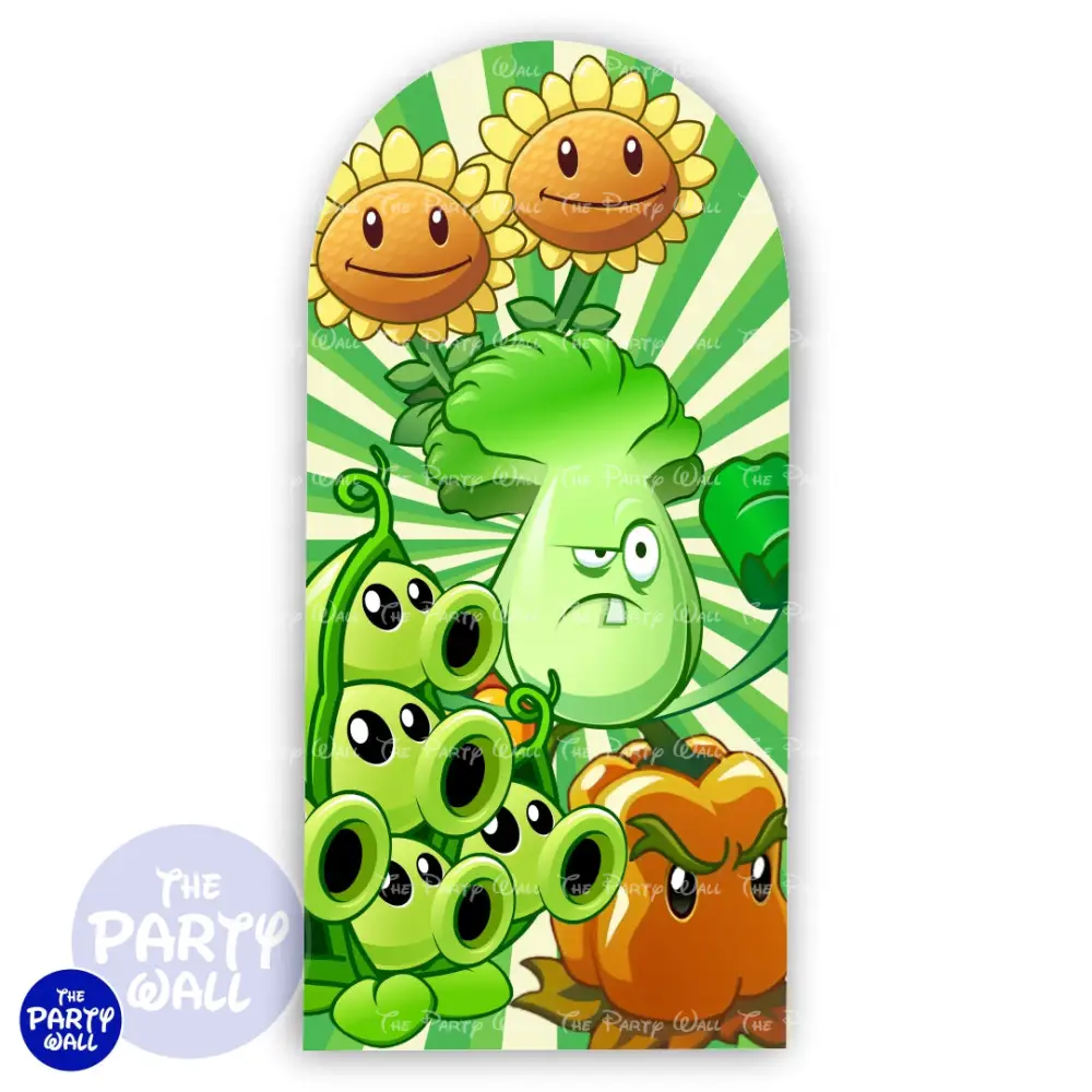 Plants vs Zombies - Funda para mampara de punta redonda o rectangular The Party Wall