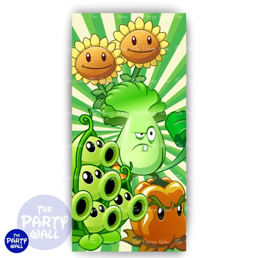 Plants vs Zombies - Funda para mampara de punta redonda o rectangular The Party Wall