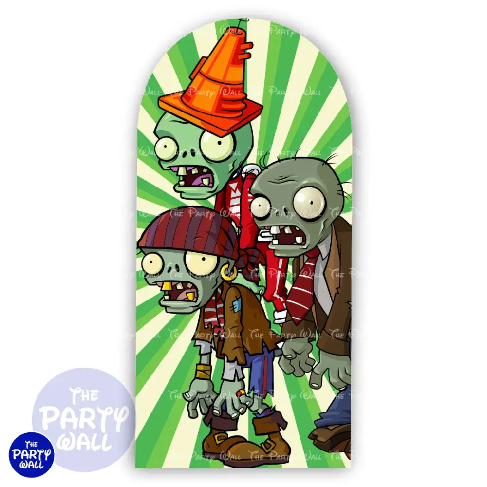 Plants vs Zombies - Funda para mampara de punta redonda o rectangular The Party Wall