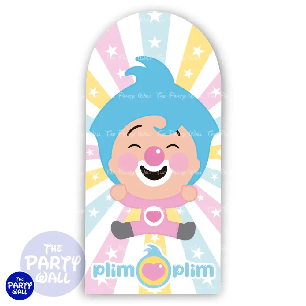 Plim Plim - Funda para mampara de punta redonda o rectangular The Party Wall