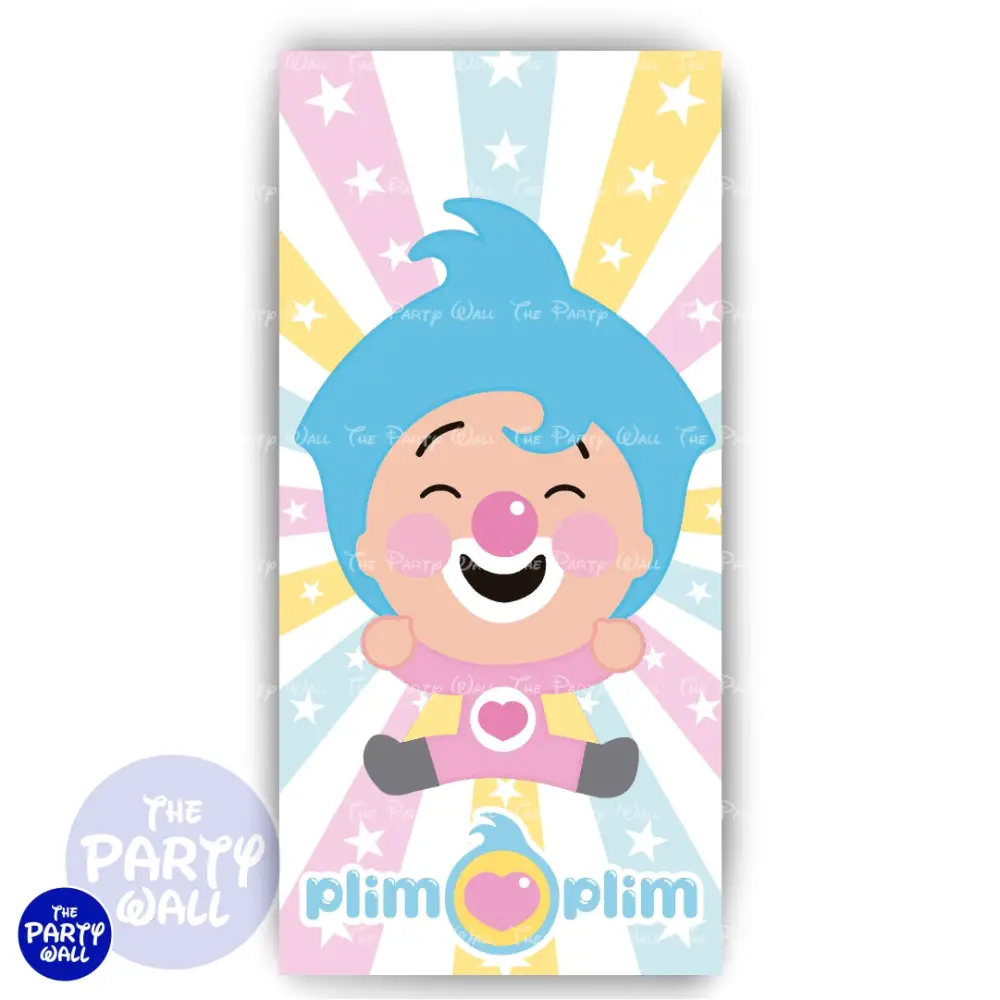 Plim Plim - Funda para mampara de punta redonda o rectangular The Party Wall