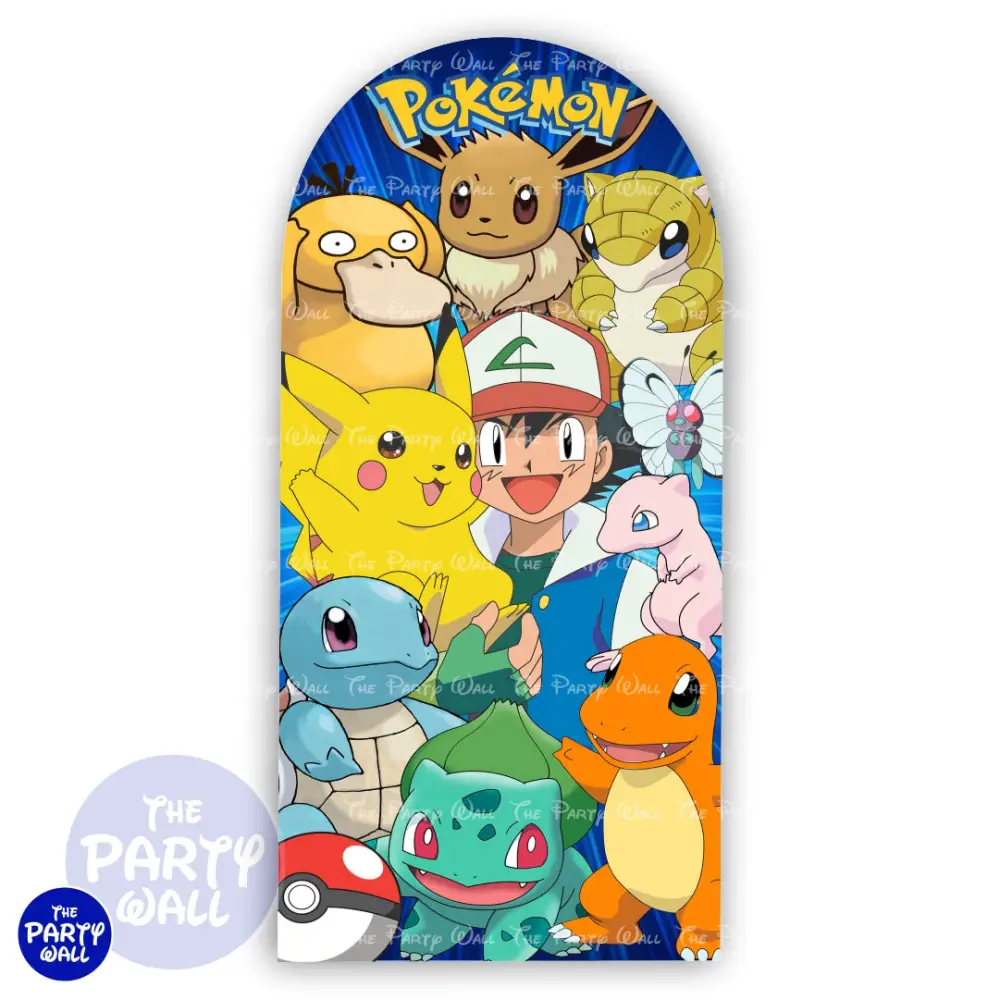Pokemon - Funda para mampara de punta redonda o rectangular The Party Wall