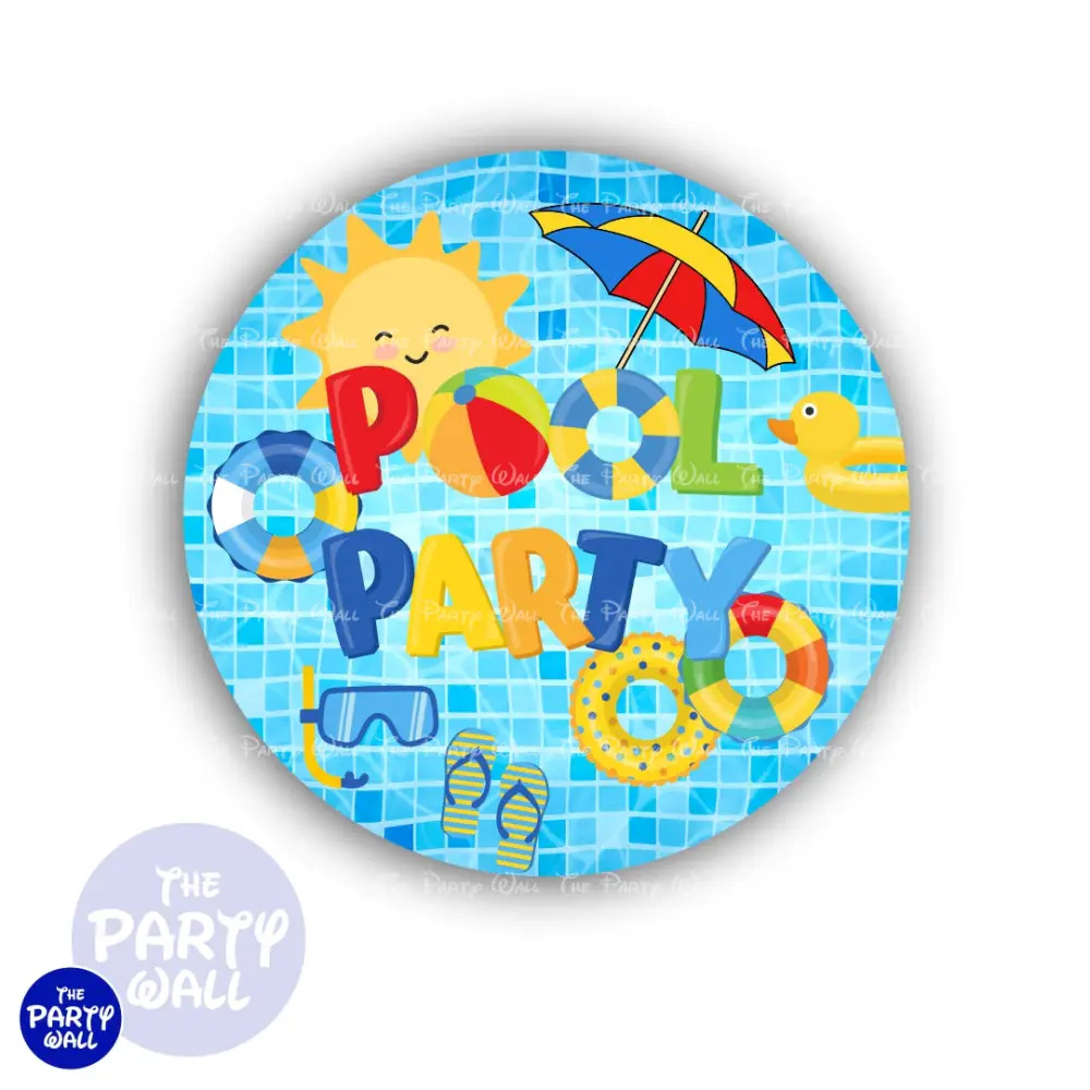 Pool Party / Albercada - Funda para mampara circular The Party Wall