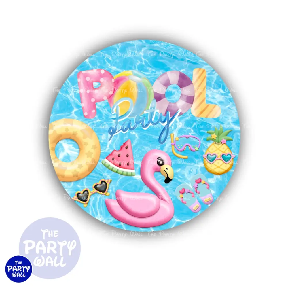 Pool Party / Albercada - Funda para mampara circular The Party Wall