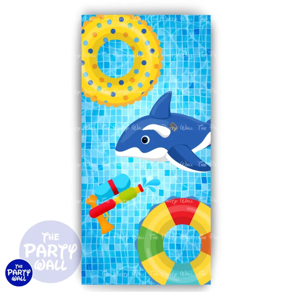 Pool Party / Albercada - Funda para mampara de punta redonda o rectangular The Party Wall