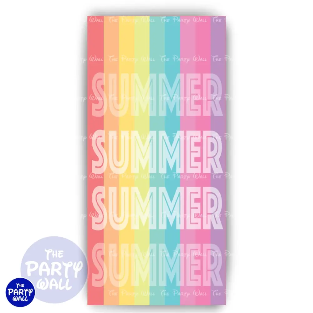 Pool Party / Albercada - Funda para mampara de punta redonda o rectangular The Party Wall