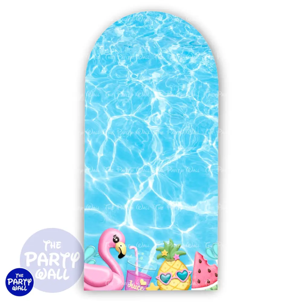 Pool Party / Albercada - Funda para mampara de punta redonda o rectangular The Party Wall