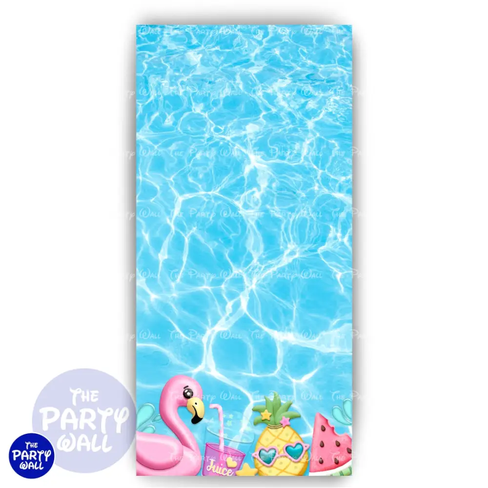Pool Party / Albercada - Funda para mampara de punta redonda o rectangular The Party Wall