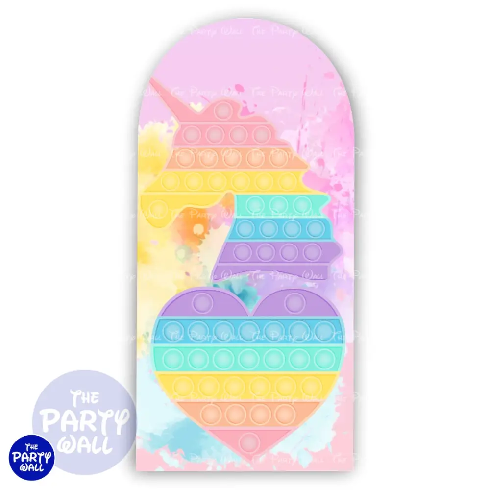 Pop It - Funda para mampara de punta redonda o rectangular The Party Wall