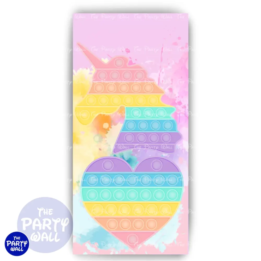Pop It - Funda para mampara de punta redonda o rectangular The Party Wall