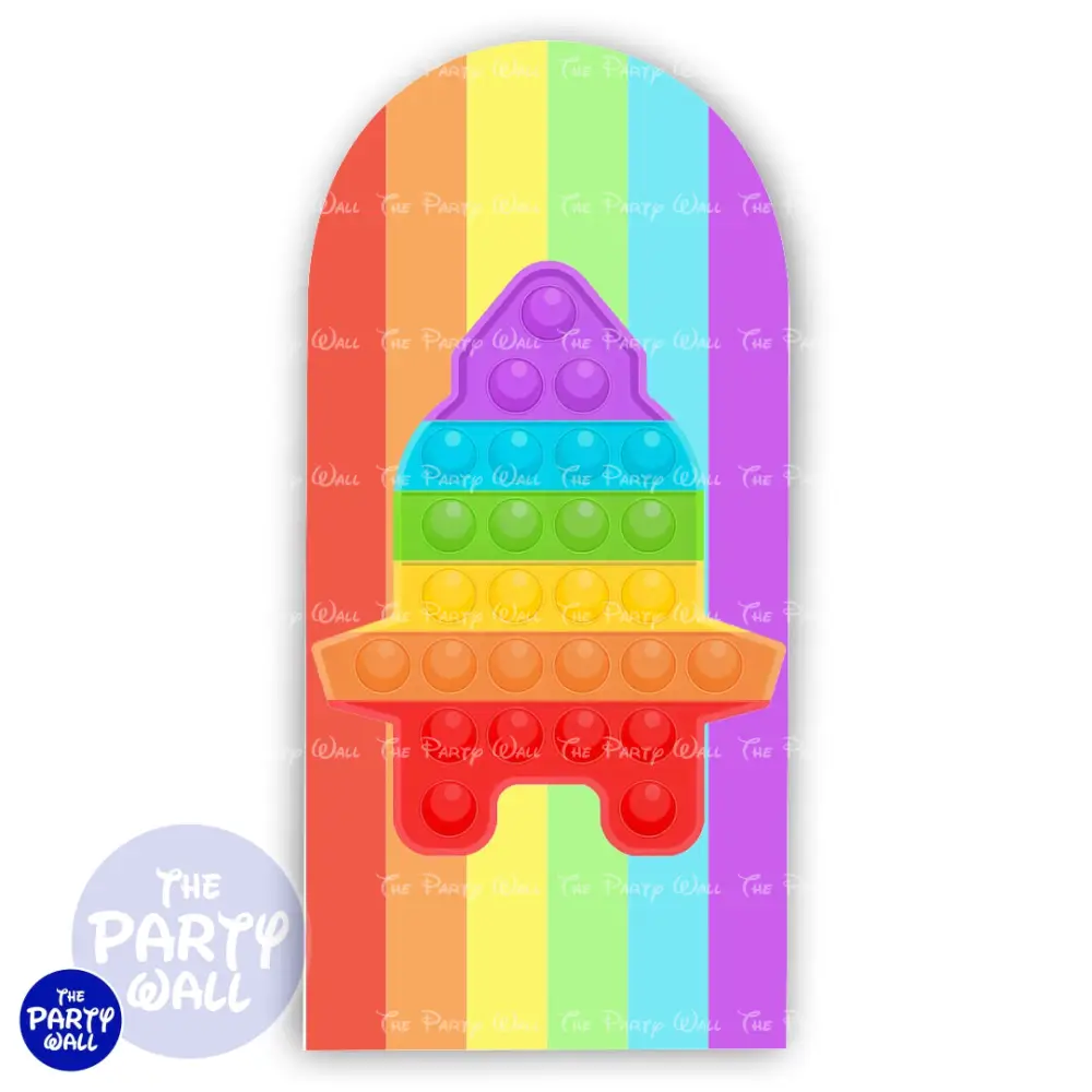 Pop It - Funda para mampara de punta redonda o rectangular The Party Wall