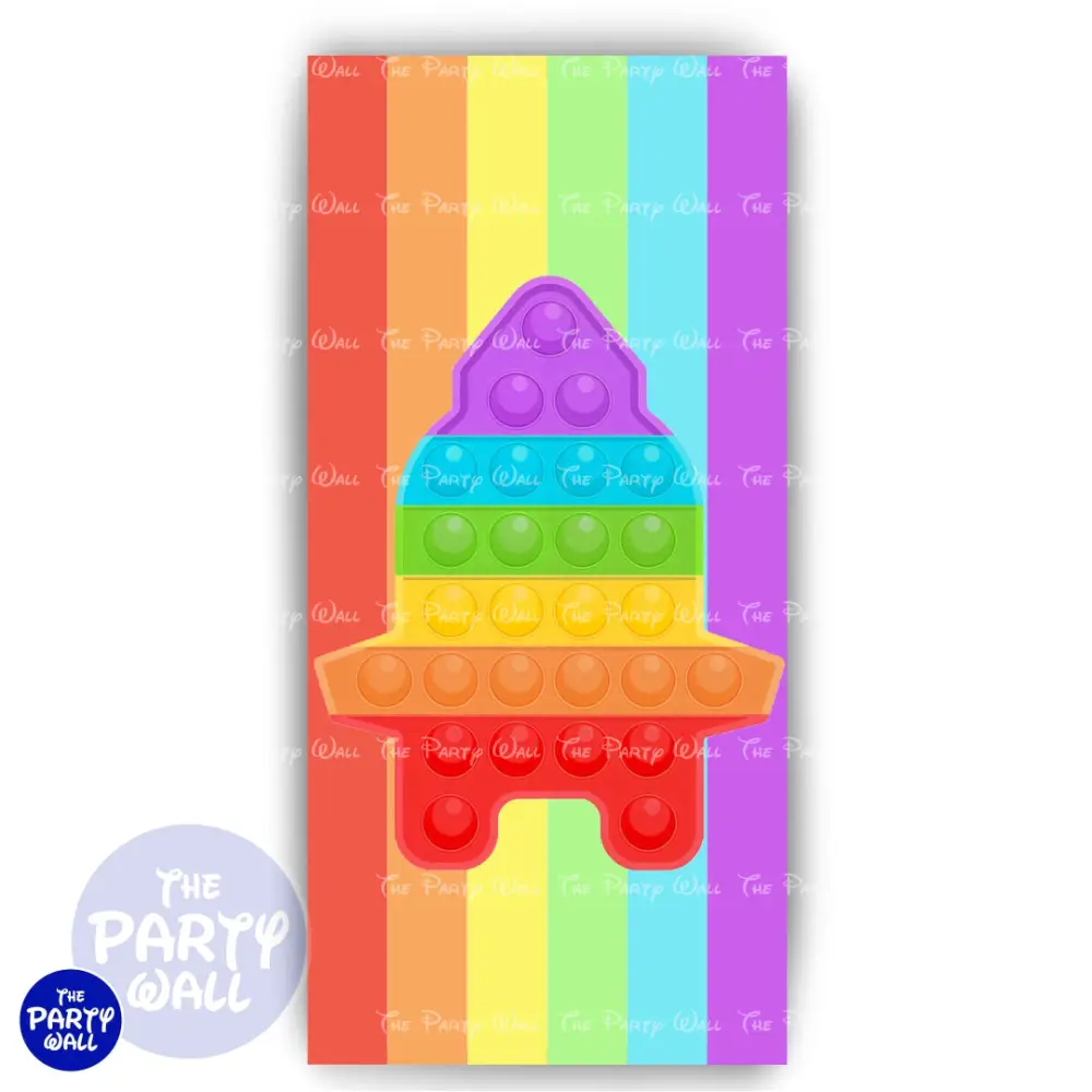 Pop It - Funda para mampara de punta redonda o rectangular The Party Wall