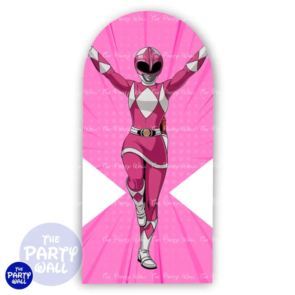 Power Rangers - Funda para mampara de punta redonda o rectangular The Party Wall