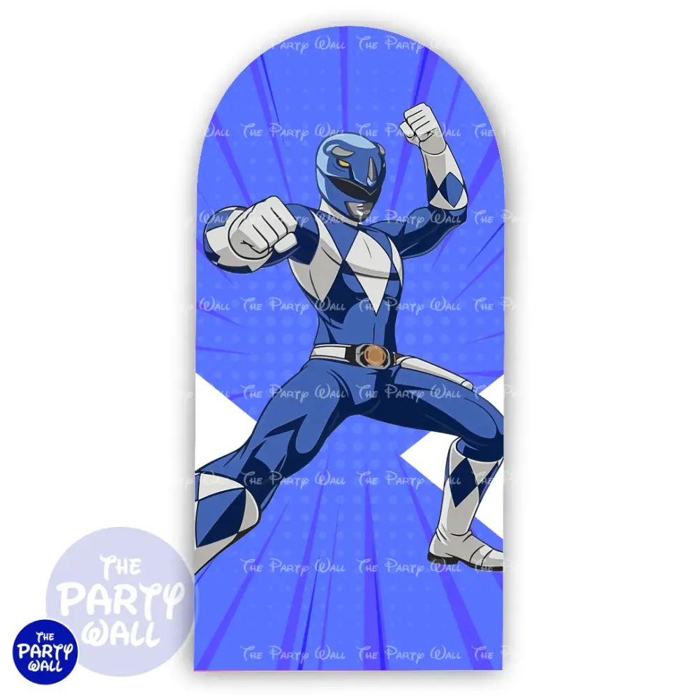 Power Rangers - Funda para mampara de punta redonda o rectangular The Party Wall