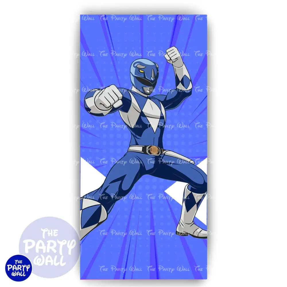 Power Rangers - Funda para mampara de punta redonda o rectangular The Party Wall