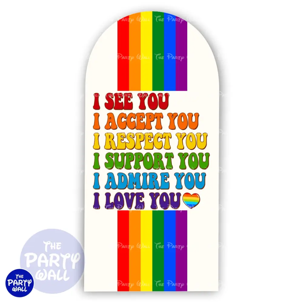 Pride - Funda para mampara de punta redonda o rectangular The Party Wall
