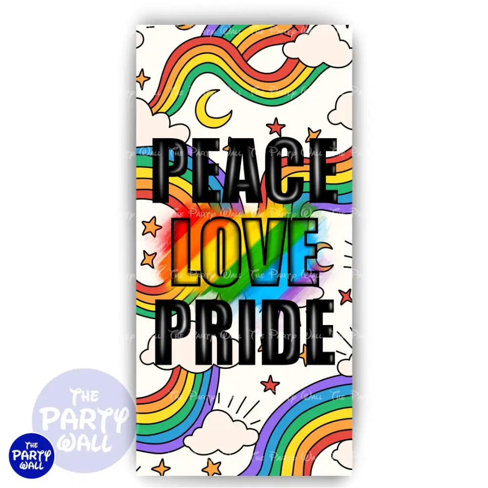 Pride - Funda para mampara de punta redonda o rectangular The Party Wall