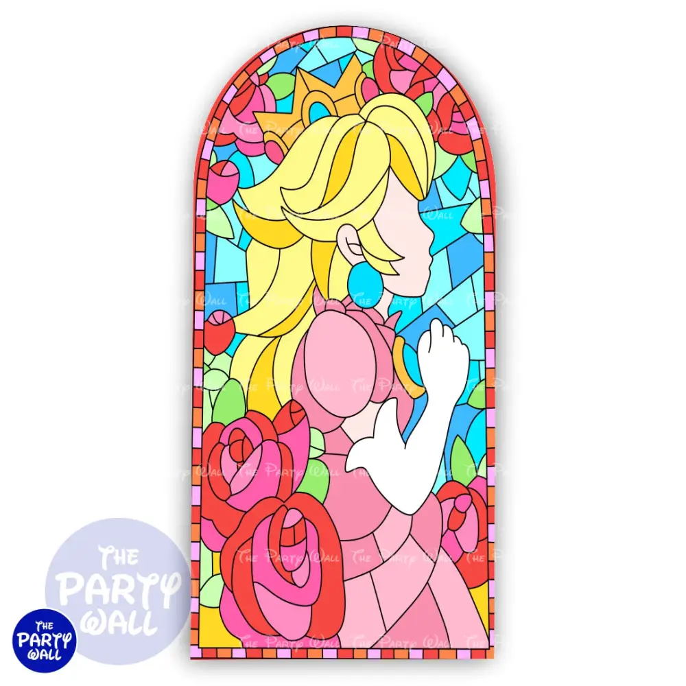 Princesa Peach - Funda para mampara de punta redonda o rectangular The Party Wall