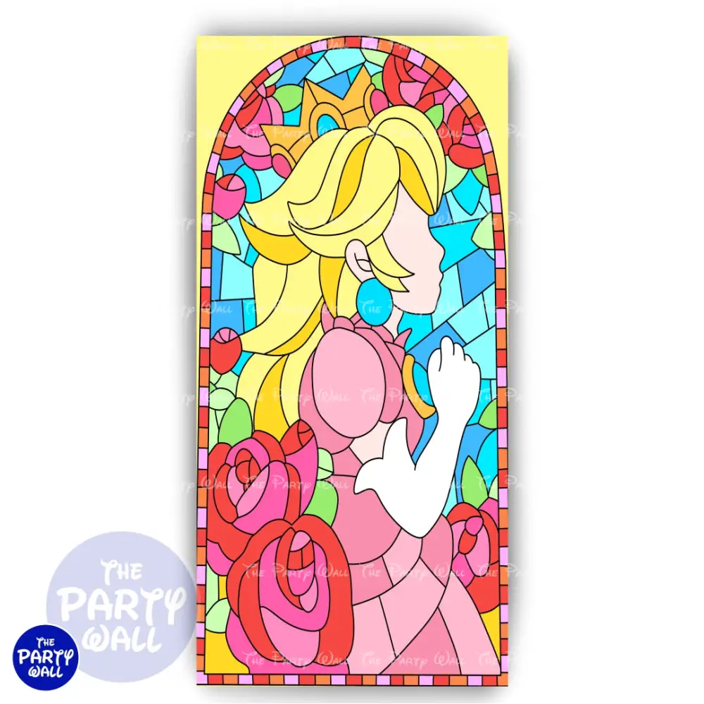 Princesa Peach - Funda para mampara de punta redonda o rectangular The Party Wall