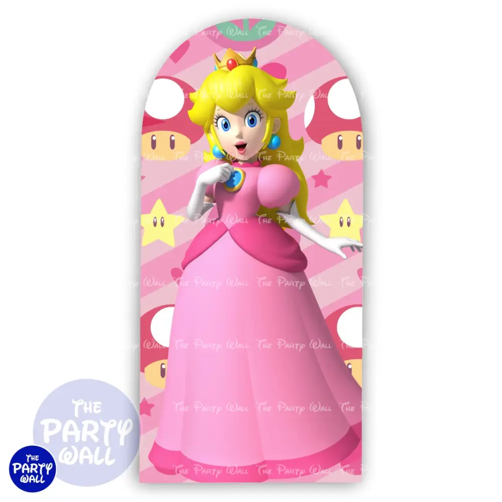 Princesa Peach - Funda para mampara de punta redonda o rectangular The Party Wall