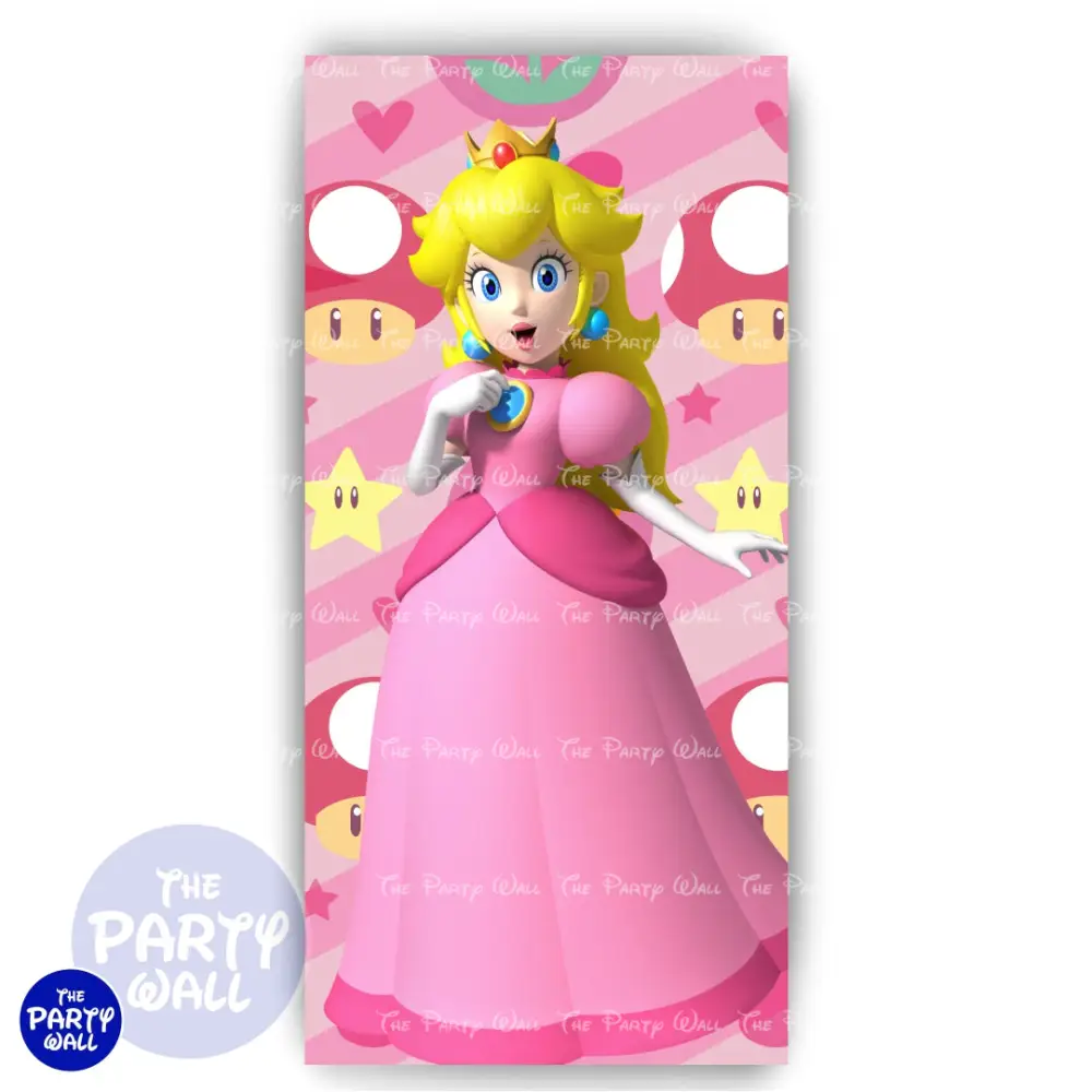 Princesa Peach - Funda para mampara de punta redonda o rectangular The Party Wall