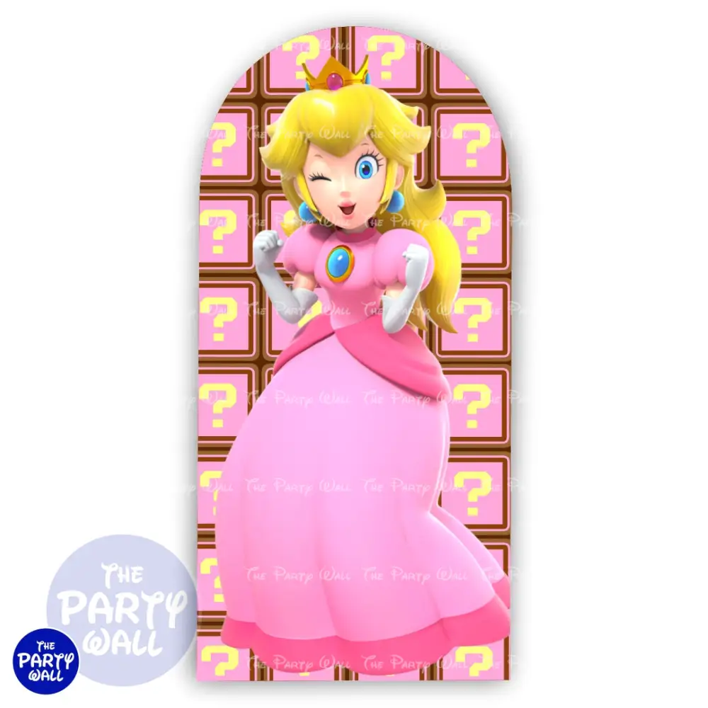 Princesa Peach - Funda para mampara de punta redonda o rectangular The Party Wall