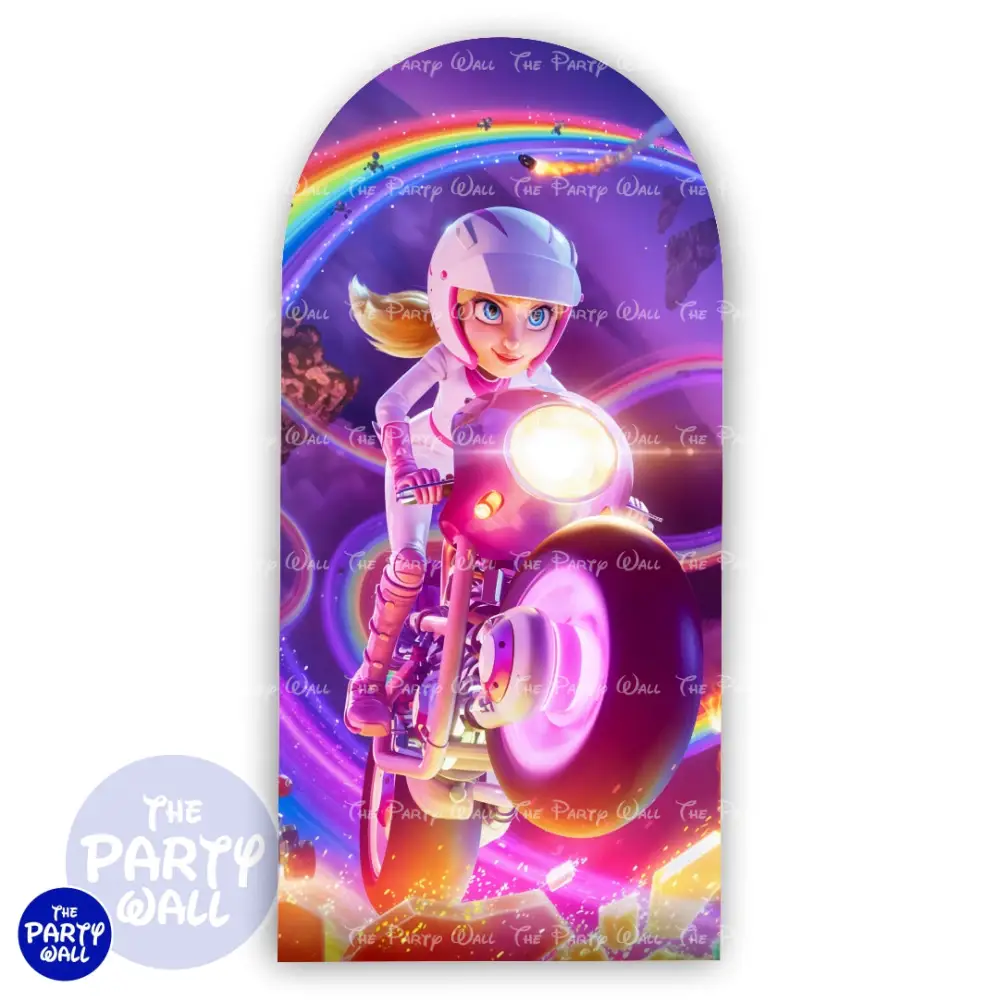 Princesa Peach - Funda para mampara de punta redonda o rectangular The Party Wall