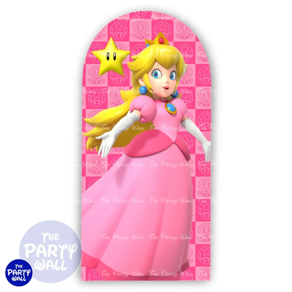 Princesa Peach - Funda para mampara de punta redonda o rectangular The Party Wall