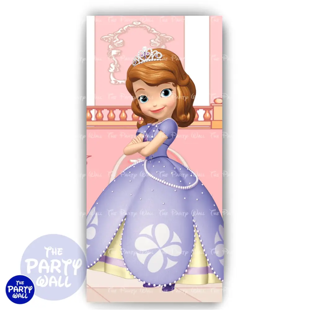 Princesa Sofia - Funda para mampara de punta redonda o rectangular The Party Wall