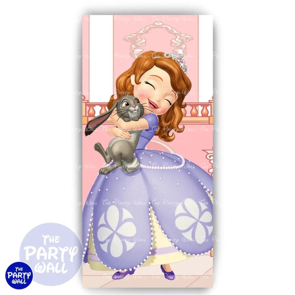 Princesa Sofia - Funda para mampara de punta redonda o rectangular The Party Wall