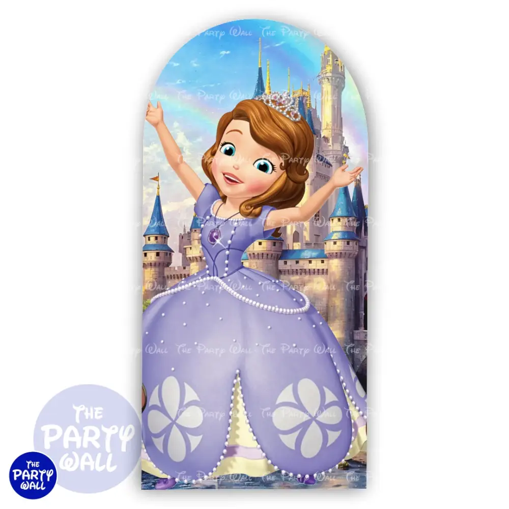 Princesa Sofia - Funda para mampara de punta redonda o rectangular The Party Wall