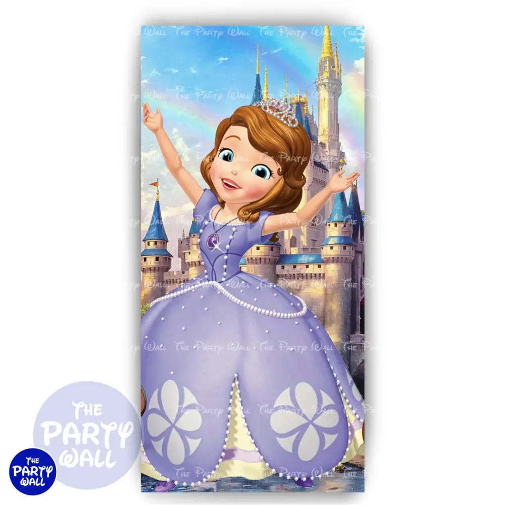 Princesa Sofia - Funda para mampara de punta redonda o rectangular The Party Wall