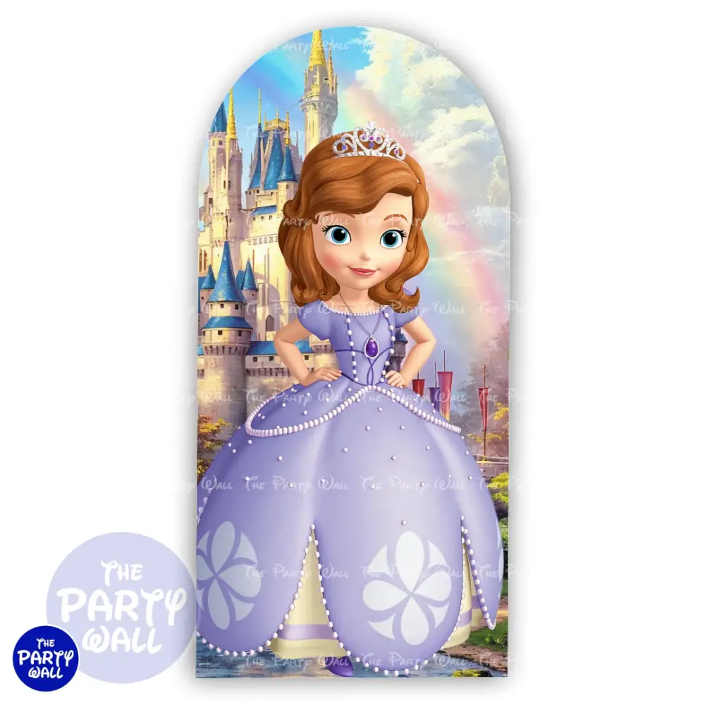 Princesa Sofia - Funda para mampara de punta redonda o rectangular The Party Wall
