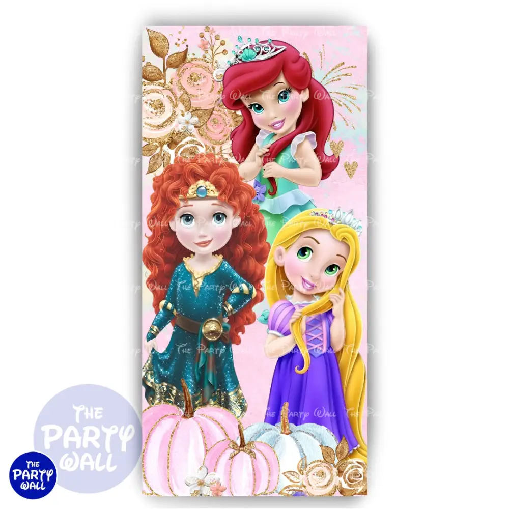 Princesas - Mampara de punta redonda o rectangular The Party Wall
