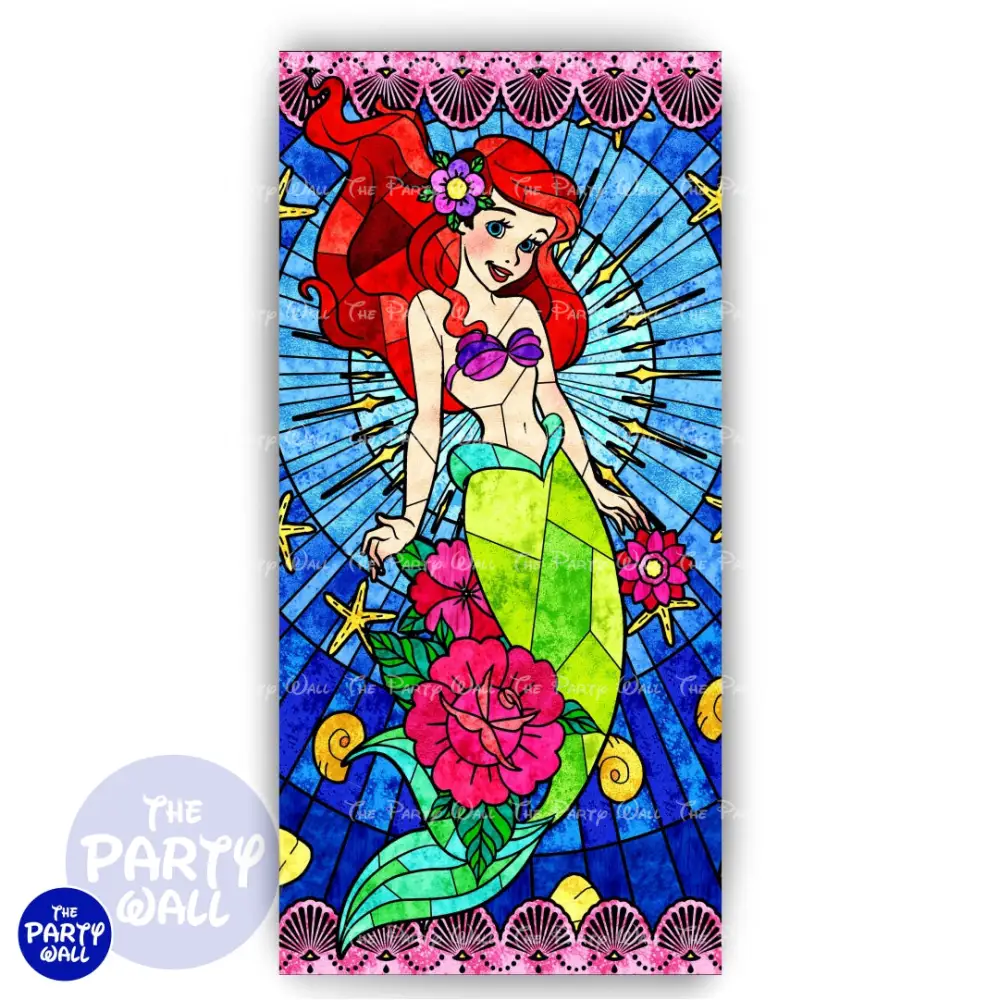 Princesas - Mampara de punta redonda o rectangular The Party Wall