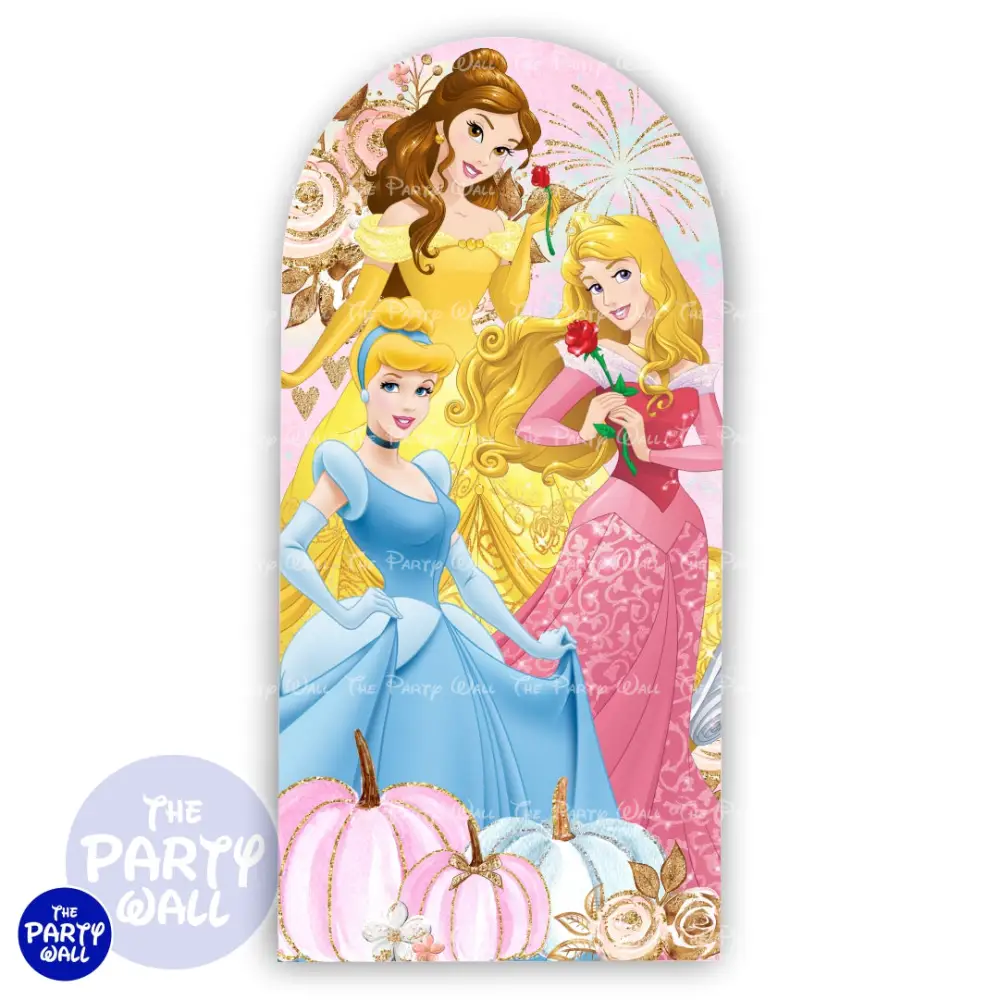 Princesas - Mampara de punta redonda o rectangular The Party Wall