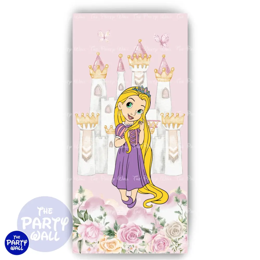 Princesas - Mampara de punta redonda o rectangular The Party Wall