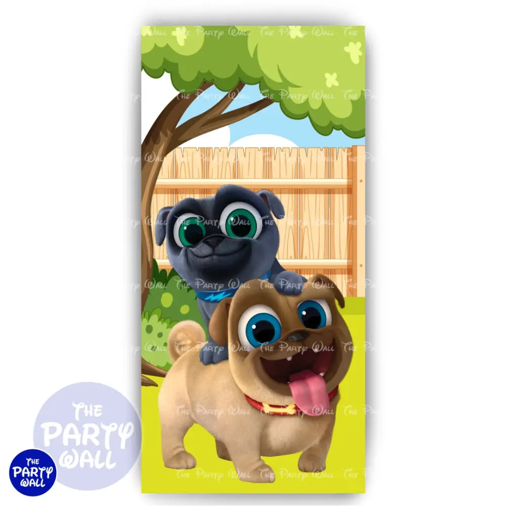 Puppy Dog Paws - Funda para mampara de punta redonda o rectangular The Party Wall