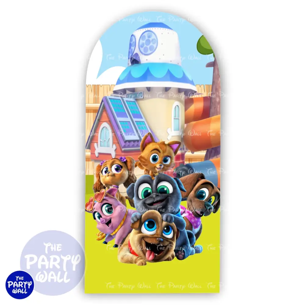 Puppy Dog Paws - Funda para mampara de punta redonda o rectangular The Party Wall